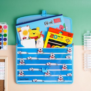 Cặp Học Thêm 2 Ngăn Cho Bé Superdog CLASSMATE Hình Chú Cún Dễ Thương, Chất Liệu Nhựa Nguyên Sinh An Toàn CL-SB604