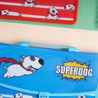 Cặp Học Thêm 2 Ngăn Cho Bé Superdog CLASSMATE Hình Chú Cún Dễ Thương, Chất Liệu Nhựa Nguyên Sinh An Toàn CL-SB604