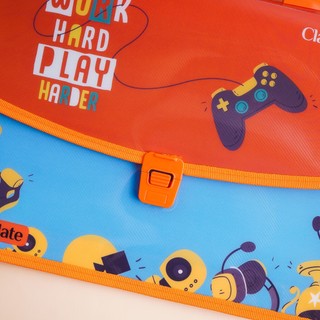 Cặp Học Thêm Cho Bé 2 Ngăn Gaming CLASSMATE Đựng Vừa Kích Thước A4, Chất Liệu Nhựa Nguyên Sinh An Toàn CL-SB603