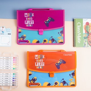 Cặp Học Thêm Cho Bé 2 Ngăn Gaming CLASSMATE Đựng Vừa Kích Thước A4, Chất Liệu Nhựa Nguyên Sinh An Toàn CL-SB603