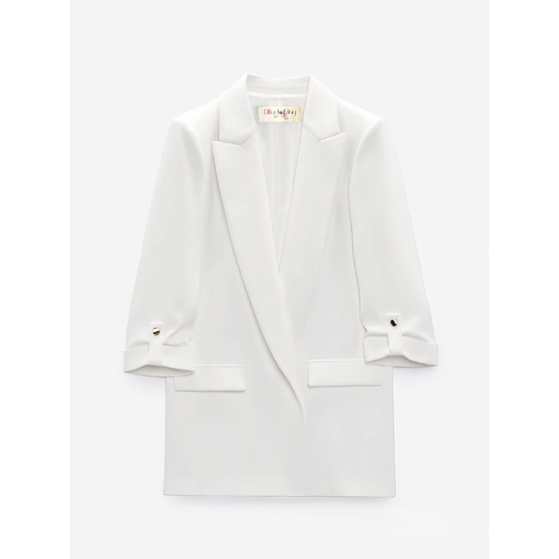 Áo blazer nữ [MAY THEO SỐ ĐO] -áo khoác vest -chất liệu cao cấp, 2 lớp-lót lụa, FORM XẮN TAY -Tiệm may Diluclothing