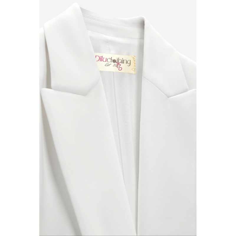 Áo blazer nữ [MAY THEO SỐ ĐO] -áo khoác vest -chất liệu cao cấp, 2 lớp-lót lụa, FORM XẮN TAY -Tiệm may Diluclothing