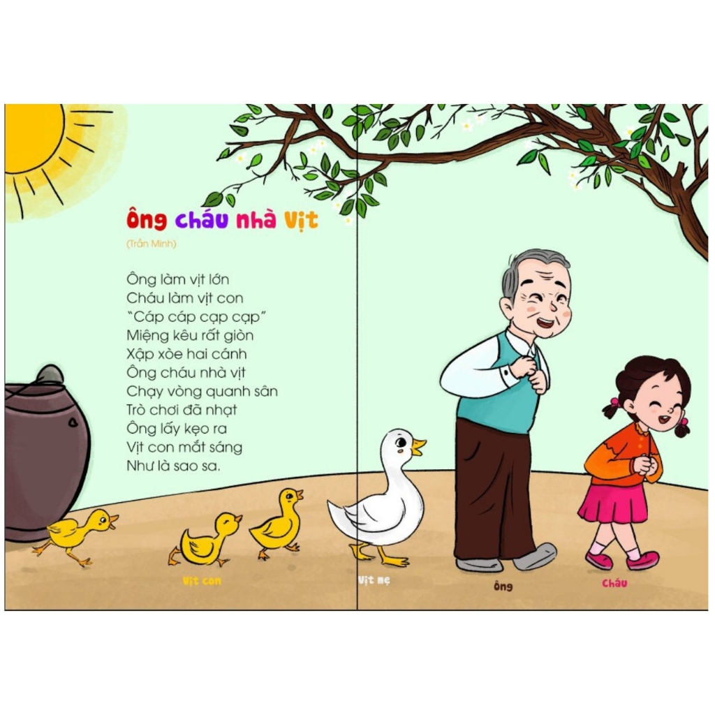 Sách - Thơ Cho Bé Học Nói - Phát triển IQ, EQ (Bìa cứng)