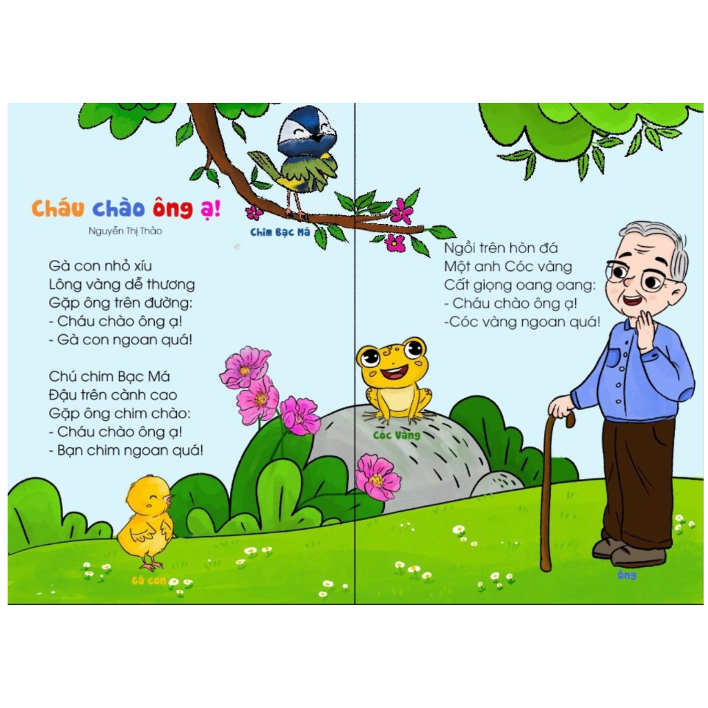 Sách - Thơ Cho Bé Học Nói - Phát triển IQ, EQ (Bìa cứng)