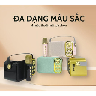 Loa Bluetooth Mini Karaoke Kèm 2 Mic YS-105 Không Dây, Đổi Giọng, Công Suất Lớn, Nhỏ Gọn, BH 2 Năm