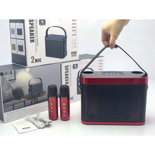 Loa Karaoke Kèm 2 Mic Không Dây Bluetooth YS-219, Âm Thanh Siêu Hay, Tiện Lợi, Bảo Hành 24 Tháng