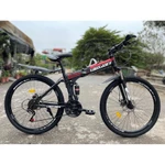 Xe đạp thể thao Laux Jack 26inch tốc độ thay đổi, gấp gọn, hấp thụ sốc, phanh đĩa - Kèm video, hình ảnh thực tế — ảnh 2
