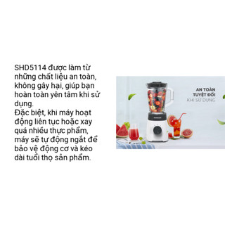 Máy Xay Sinh Tố Đa Năng Sunhouse SHD5114 Công suất 450W, Dung Tích 1,5lít, Với 3 Chức Năng, BH 2 năm