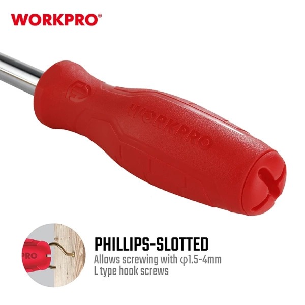 Tua vít đổi đầu 6 trong 1 WP221066 đa năng, giá ưu đãi - Thép hợp kim Cr-V cao cấp - Thương hiệu WORKPRO top 2 thế giới