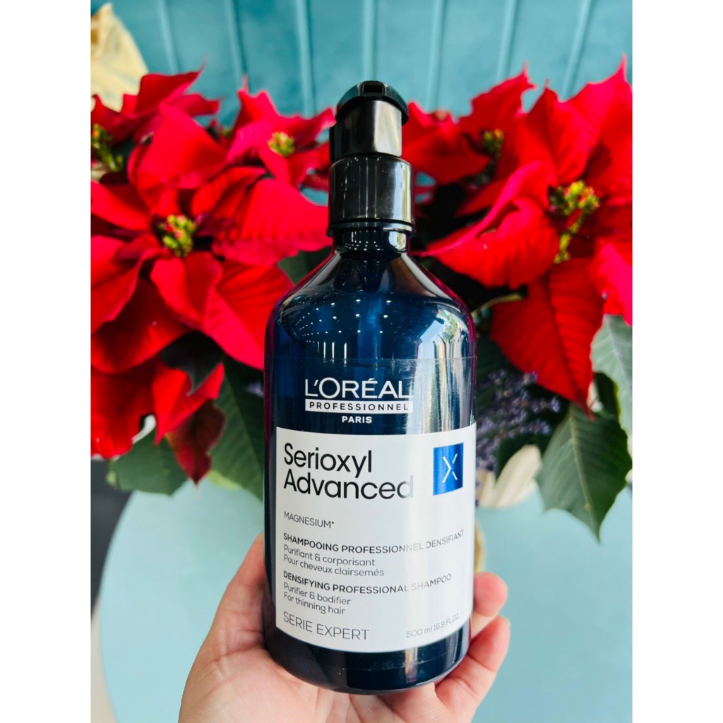 Dầu Gội làm sạch và giúp tóc dày hơn Loreal SERIOXYL ADVANCED 300ml - 500ml  1500ml (Chính hãng) | Shopee Việt Nam