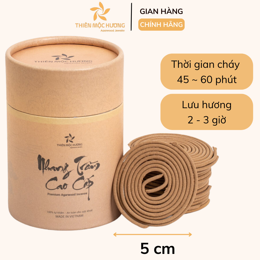 Ảnh Nhang khoanh trầm hương sạch xông nhà, hương vòng thơm dịu nhẹ THIÊN MỘC HƯƠNG hộp 40 khoanh 3