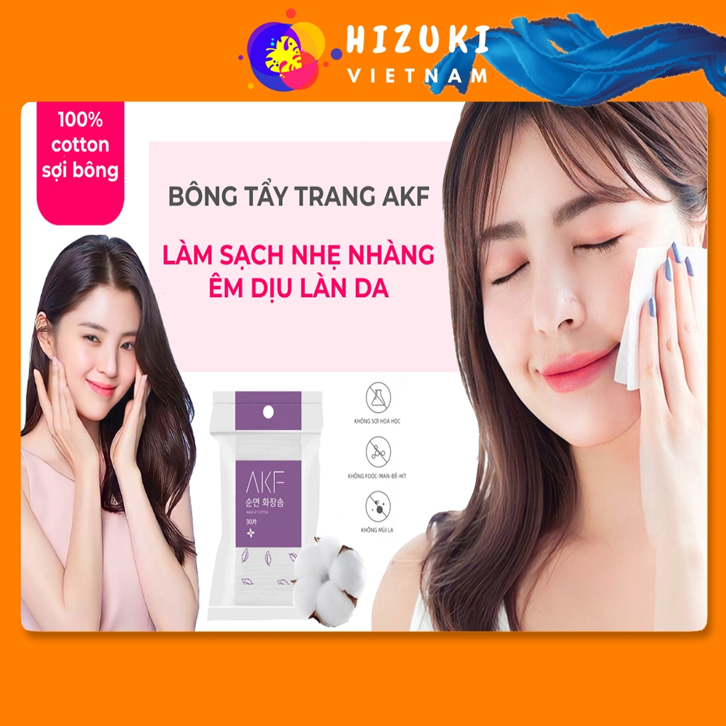 Bông tẩy trang AKF 3 Lớp