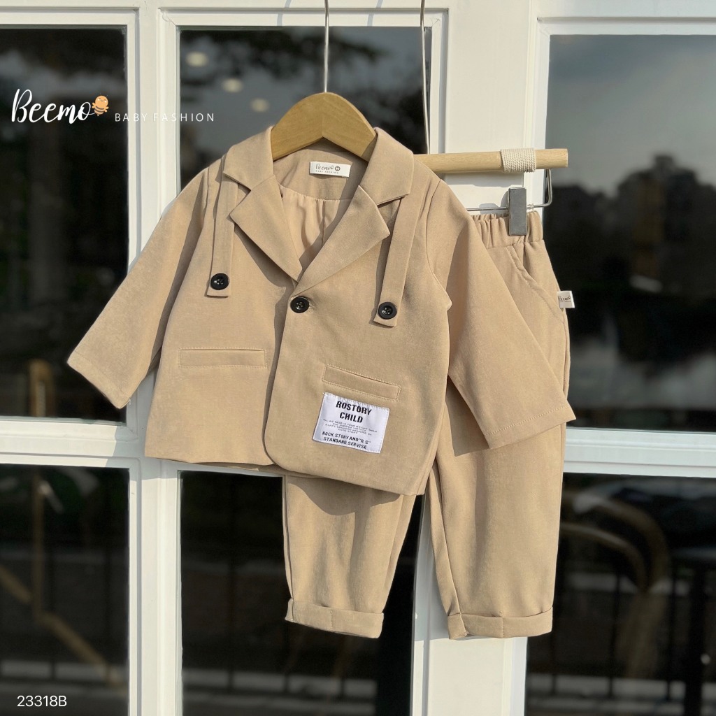 Bộ vest công tử bé trai, set compet phong cách Hàn Quốc cho bé trai hàng thiết kế Bernie