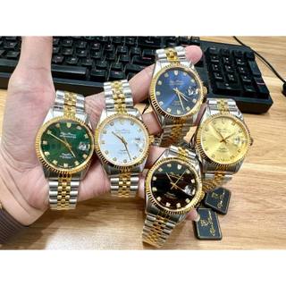 [Máy Cơ] Đồng Hồ Cơ Nam Olym Pianus OP89322 Dây Thép Best seller