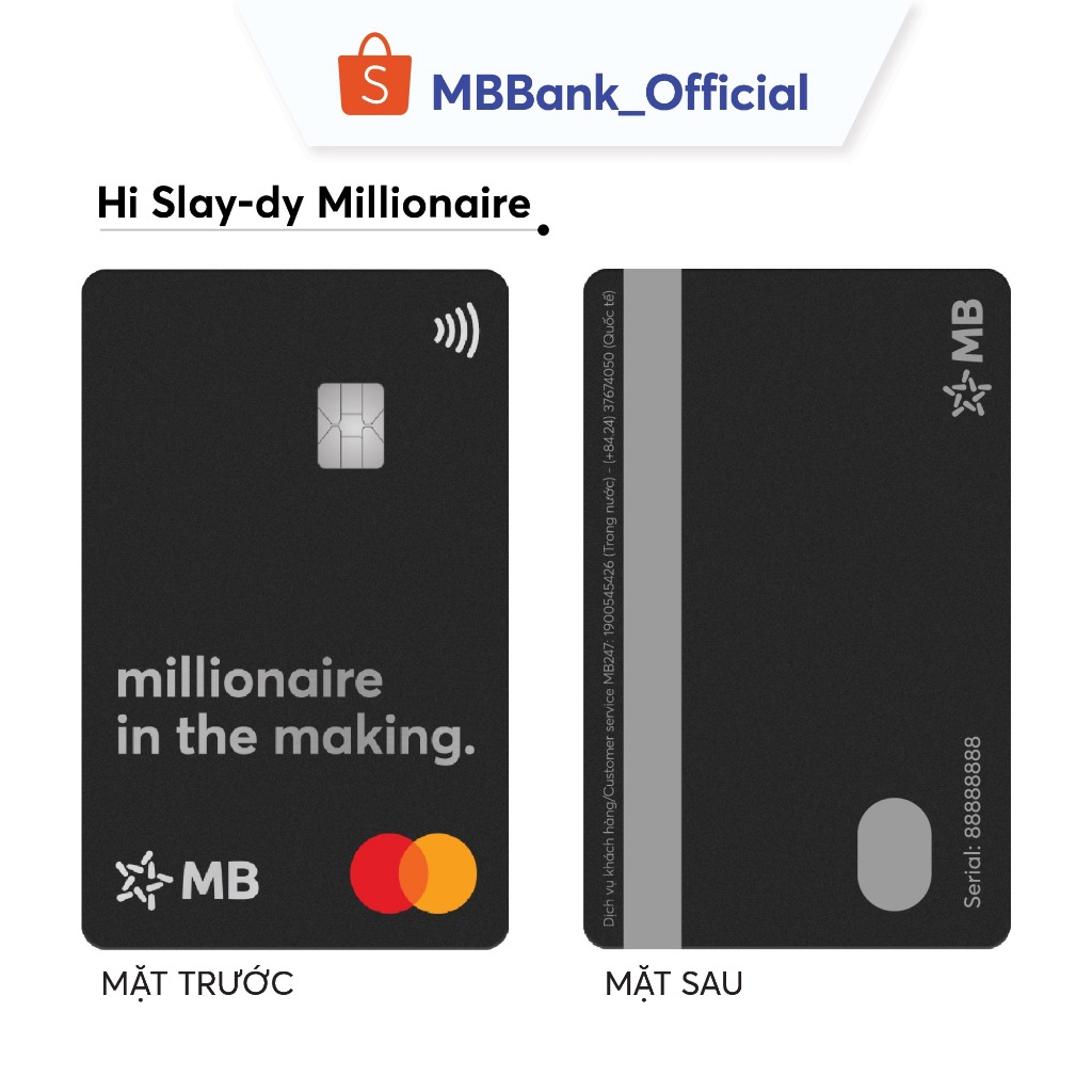 [Evoucher & Dịch vụ] Dịch vụ phát hành thẻ MB Hi Collection - Bộ sưu tập Hi Slay-dy Mastercard (Dark Version) | BigBuy360 - bigbuy360.vn