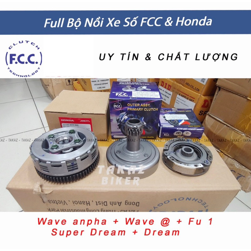 Full Bộ nồi trước và sau Wave anpha 100 Wave @ + Fu 1 Super Dream Dream ...