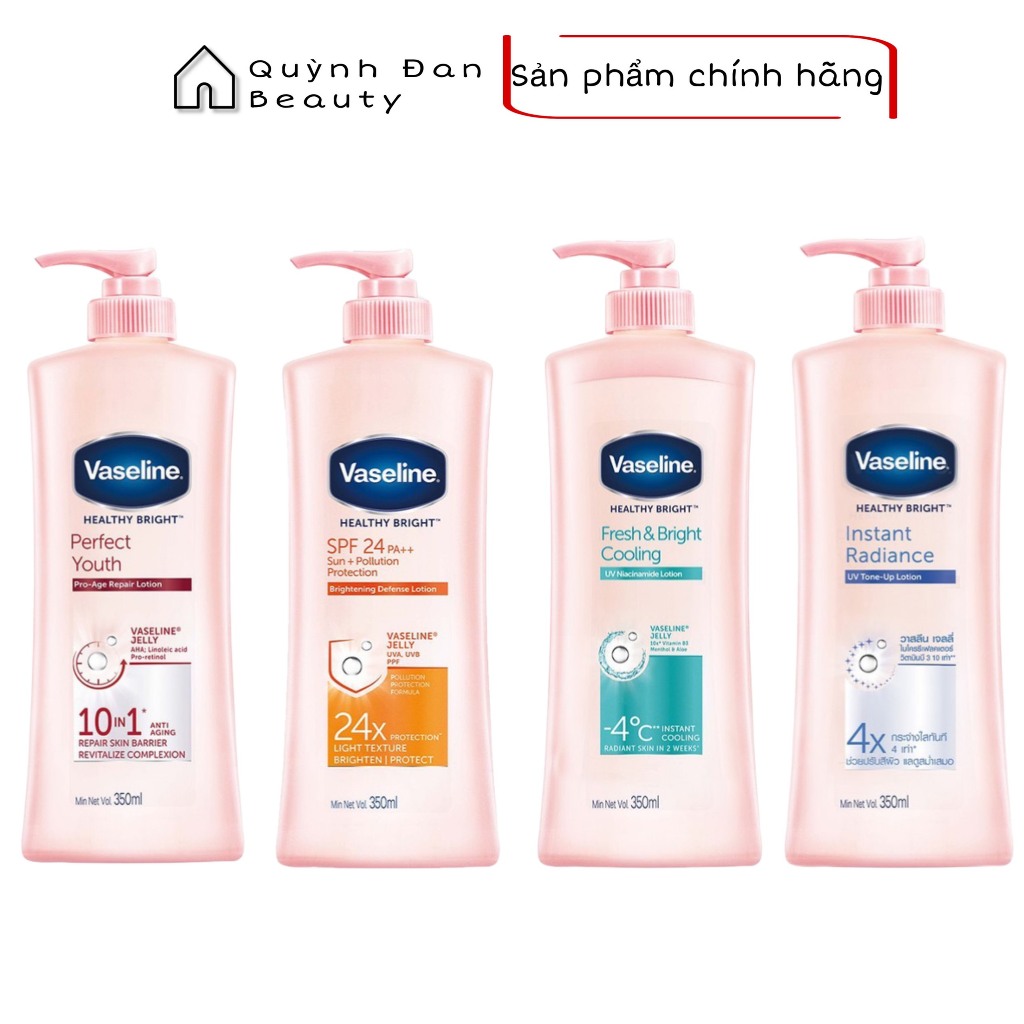 Sữa dưỡng thể da sáng tức thì Vaseline 350ml/chai