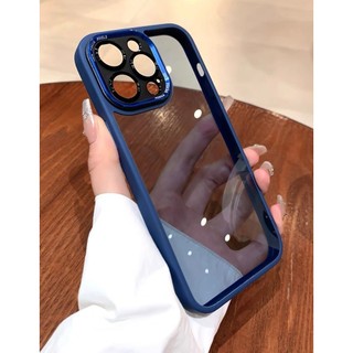 Ốp MEIRUYI2 cao cấp lưng trong cứng viền TPU màu bảo vệ camera cho ip 15promax 15pro