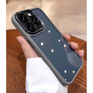 Ốp MEIRUYI2 cao cấp lưng trong cứng viền TPU màu bảo vệ camera cho ip 15promax 15pro