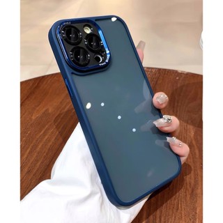 Ốp MEIRUYI2 cao cấp lưng trong cứng viền TPU màu bảo vệ camera cho ip 15promax 15pro