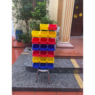 [20 khay A5, có chân ] Khay A5 KT: 200*136*90mm đựng linh kiện,bulong ốc vít đầy đủ chân nối giá sỉ