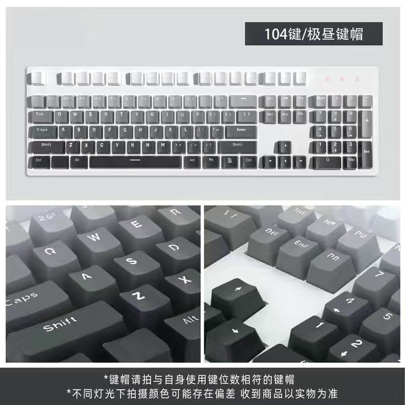 [SẴN GIAO NGAY] KEYCAP XUYÊN LED PBT DOUBLESHOT OEM Profile GRADIENT | 104 phím xuyên led mặt trên | BigBuy360 - bigbuy360.vn