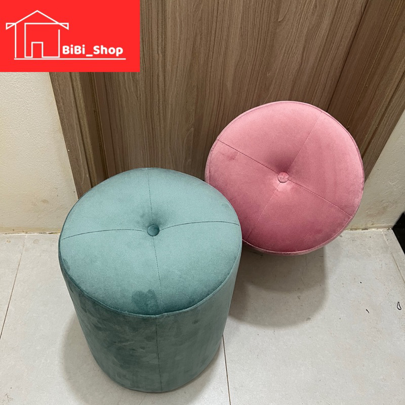 Ghế Đôn Sofa Ghế Bàn Trang Điểm Kích Thước 35x35x45cm - Bọc Mút Dày Dặn - HOÀN TIỀN 100% NẾU KHÁCH KHÔNG HÀI LÒNG