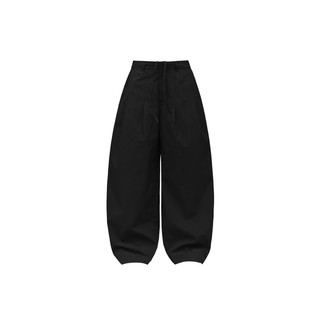 HYPNOTISM | CURVY TROUSERS - Quần dài cotton polyester xếp ly ống cong phong cách đơn giản cá tính
