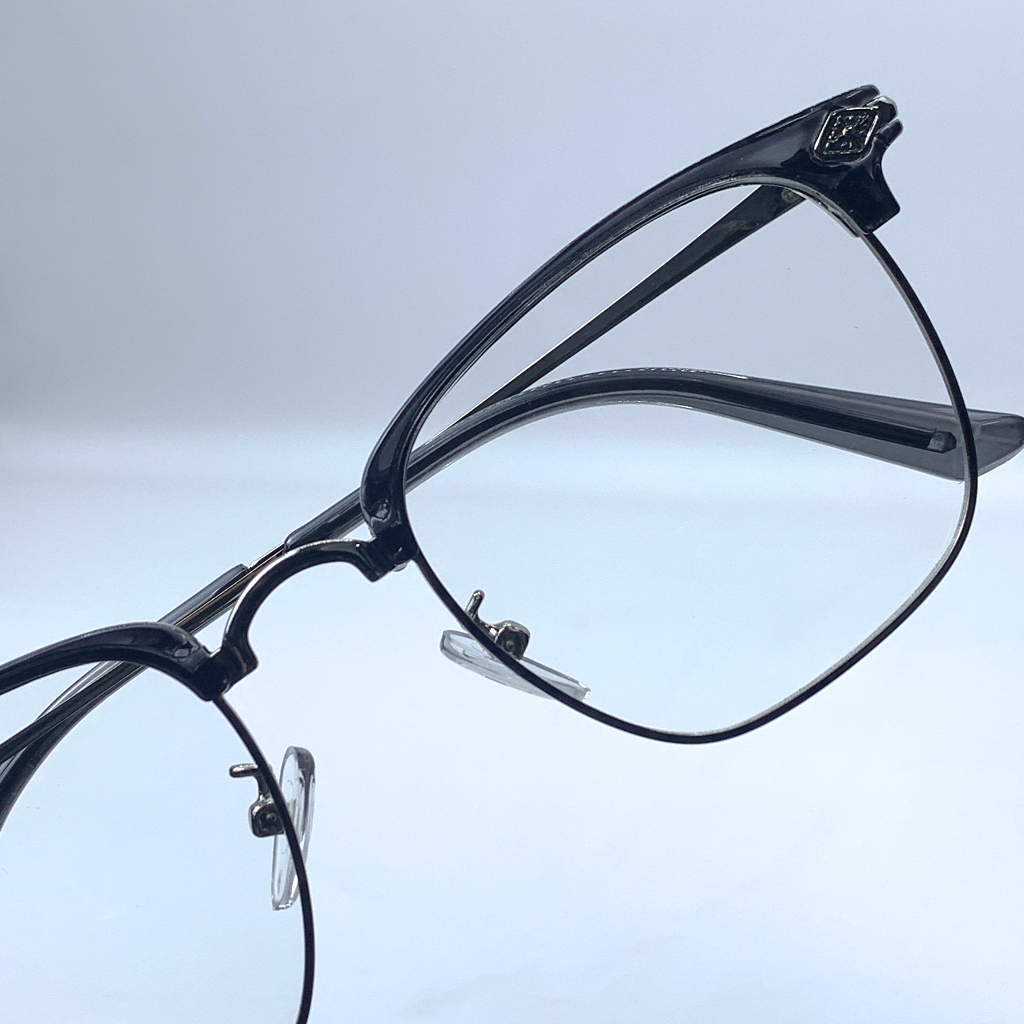 Gọng kính cận, giả cận Clubmaster mắt vuông LemonEyewear càng kim loại thời trang LE2173