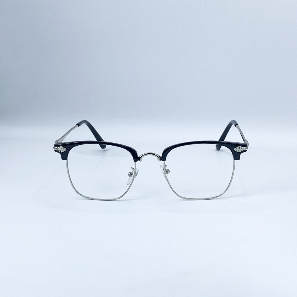Gọng kính cận, giả cận Clubmaster mắt vuông LemonEyewear càng kim loại thời trang LE2173