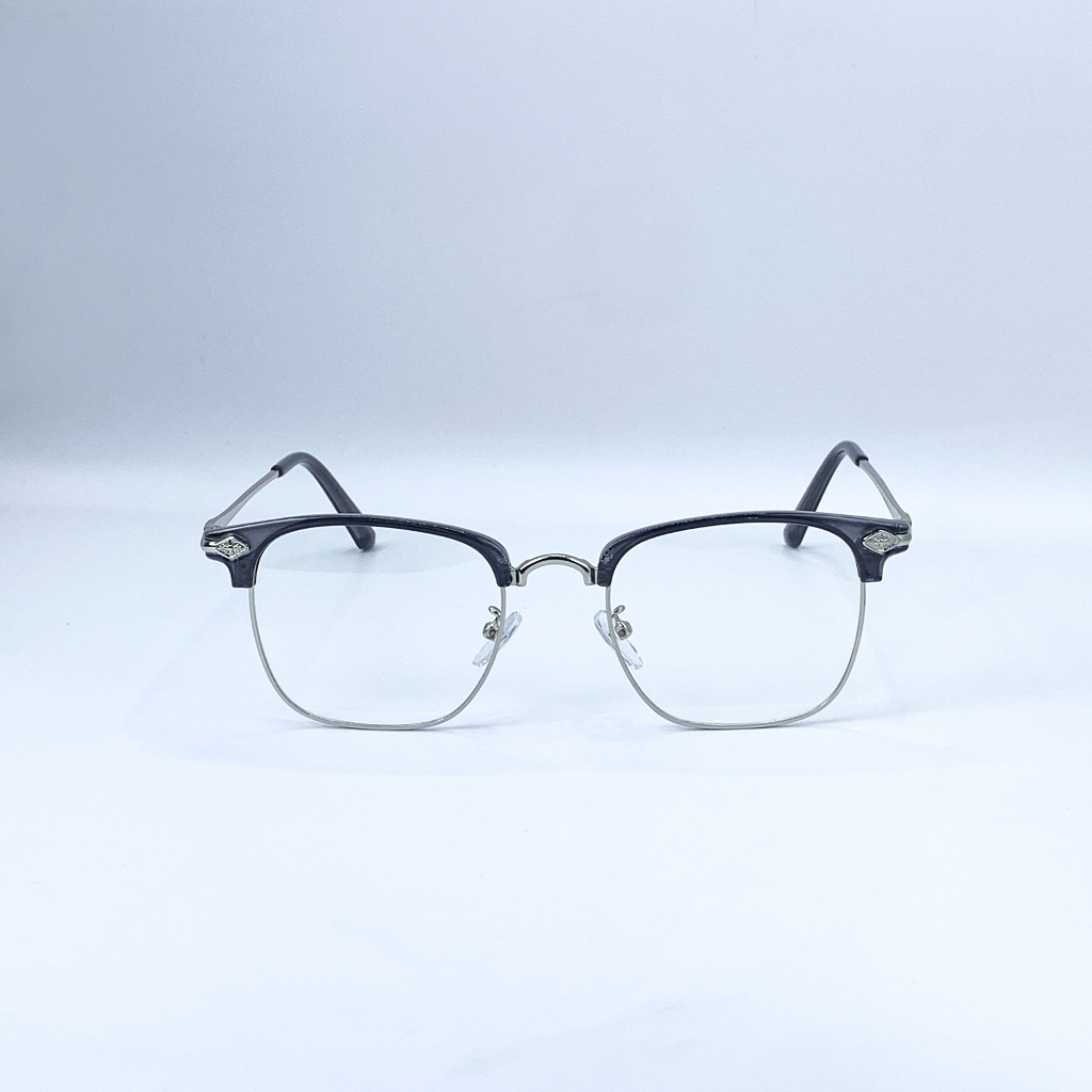 Gọng kính cận, giả cận Clubmaster mắt vuông LemonEyewear càng kim loại thời trang LE2173