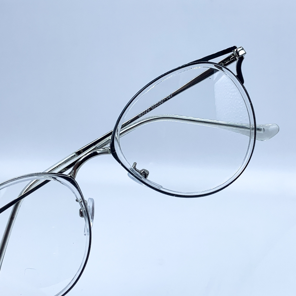 Gọng Kính Cận Mắt Mèo Thời Trang LemonEyewear Chất Liệu Kim Loại LE90029