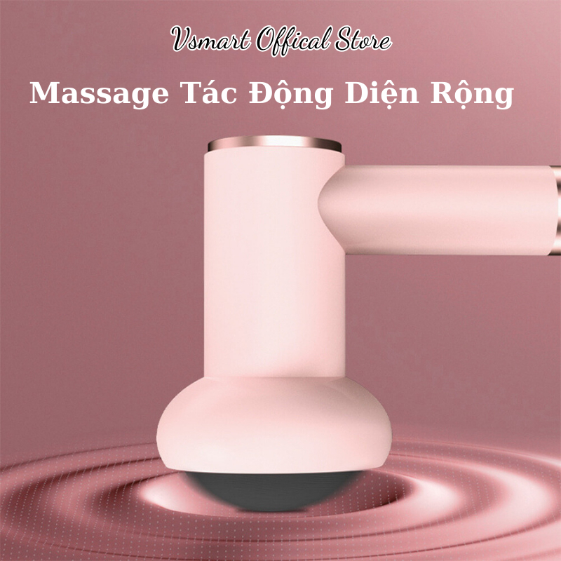 Máy massage cầm tay, Máy mát xa toàn thân, Súng Massage cầm tay 5 đầu mát xa 6 chế độ Giảm Đau-Nhức-Mỏi Vượt Trội