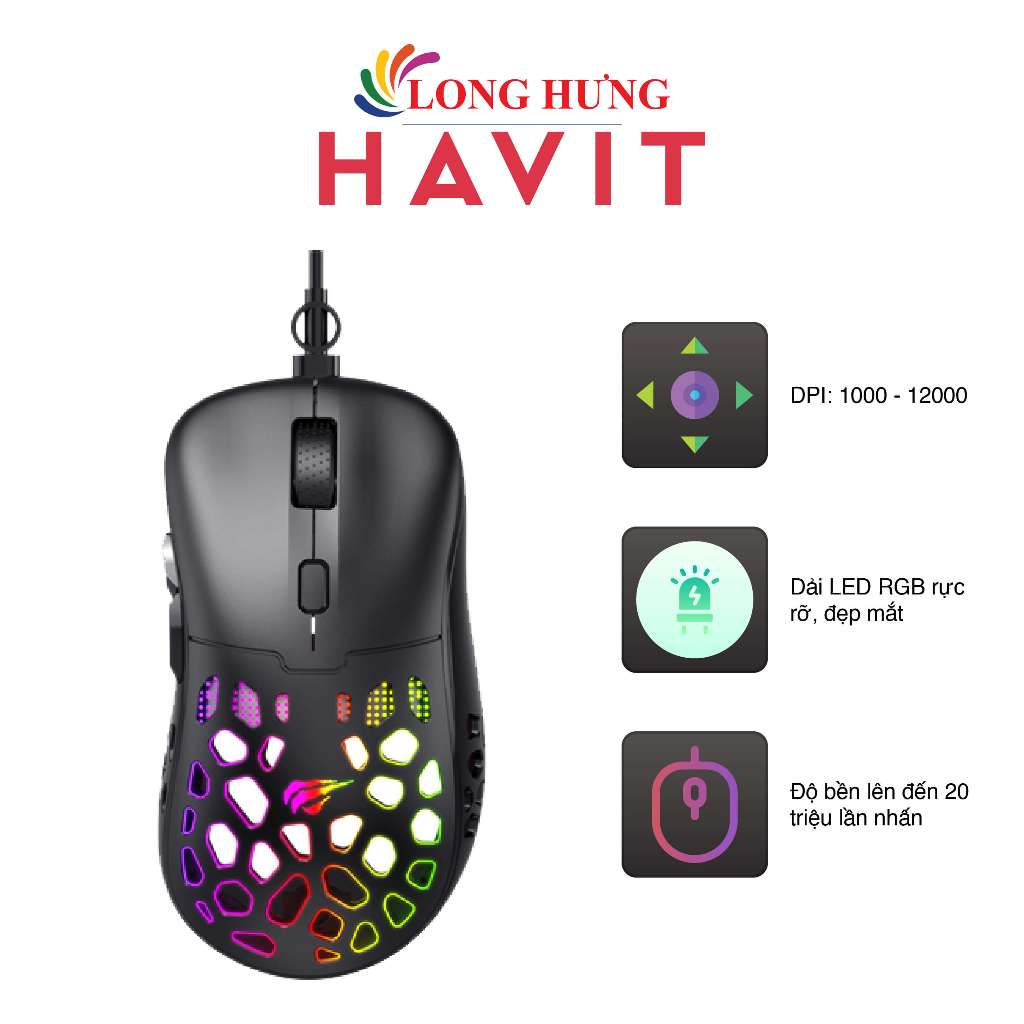 Chuột có dây Gaming Havit MS955 - Hàng chính hãng | Shopee Việt Nam