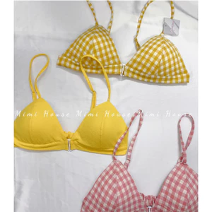 Áo bra cài trước hai dây chất vải thoáng mát, handmade