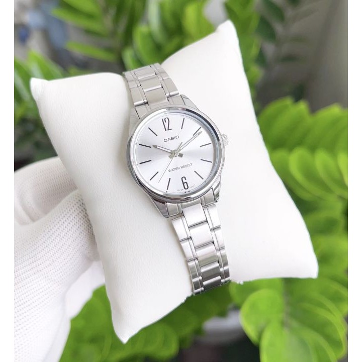 Ảnh Đồng hồ nữ dây thép không ghỉ Casio LTP-V005D-7BUDF chính hãng 3