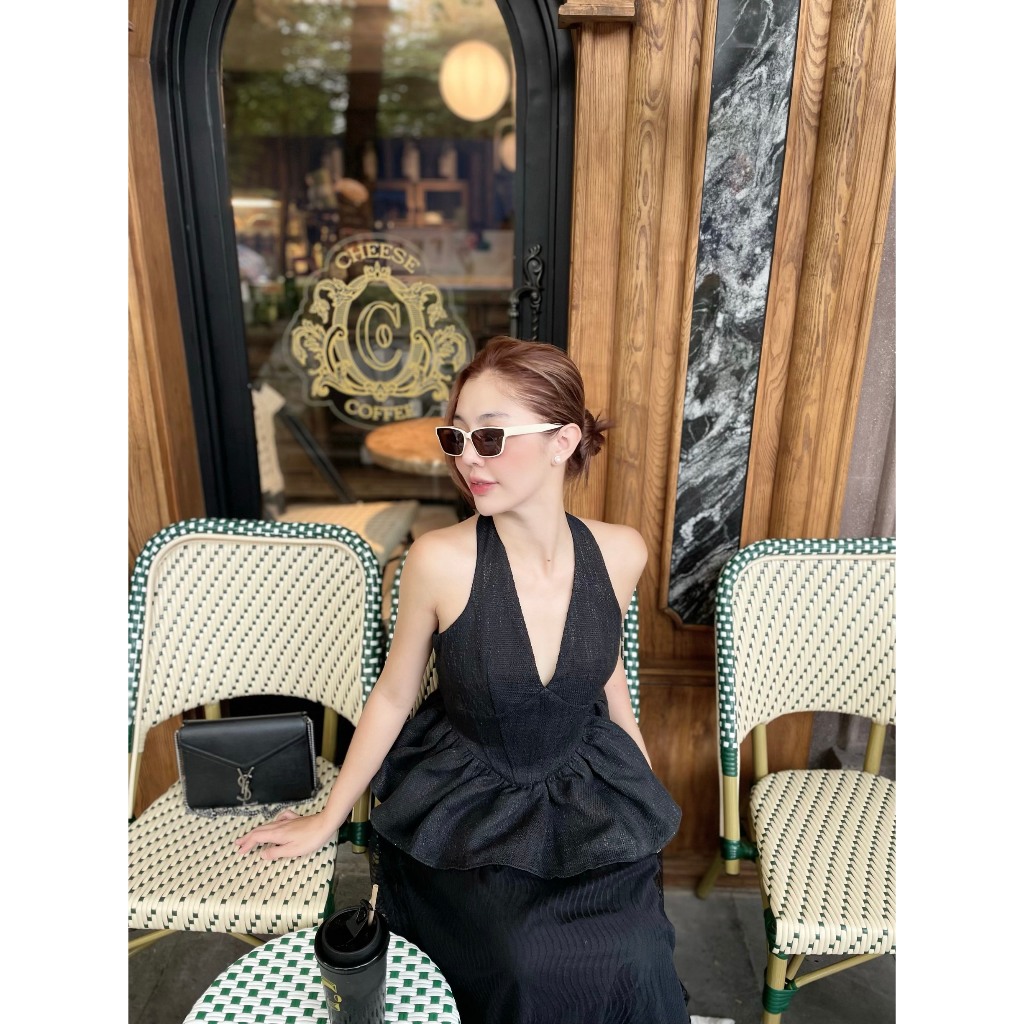 Jesmyn Shirt - Áo tweed cổ yếm - Orli Label