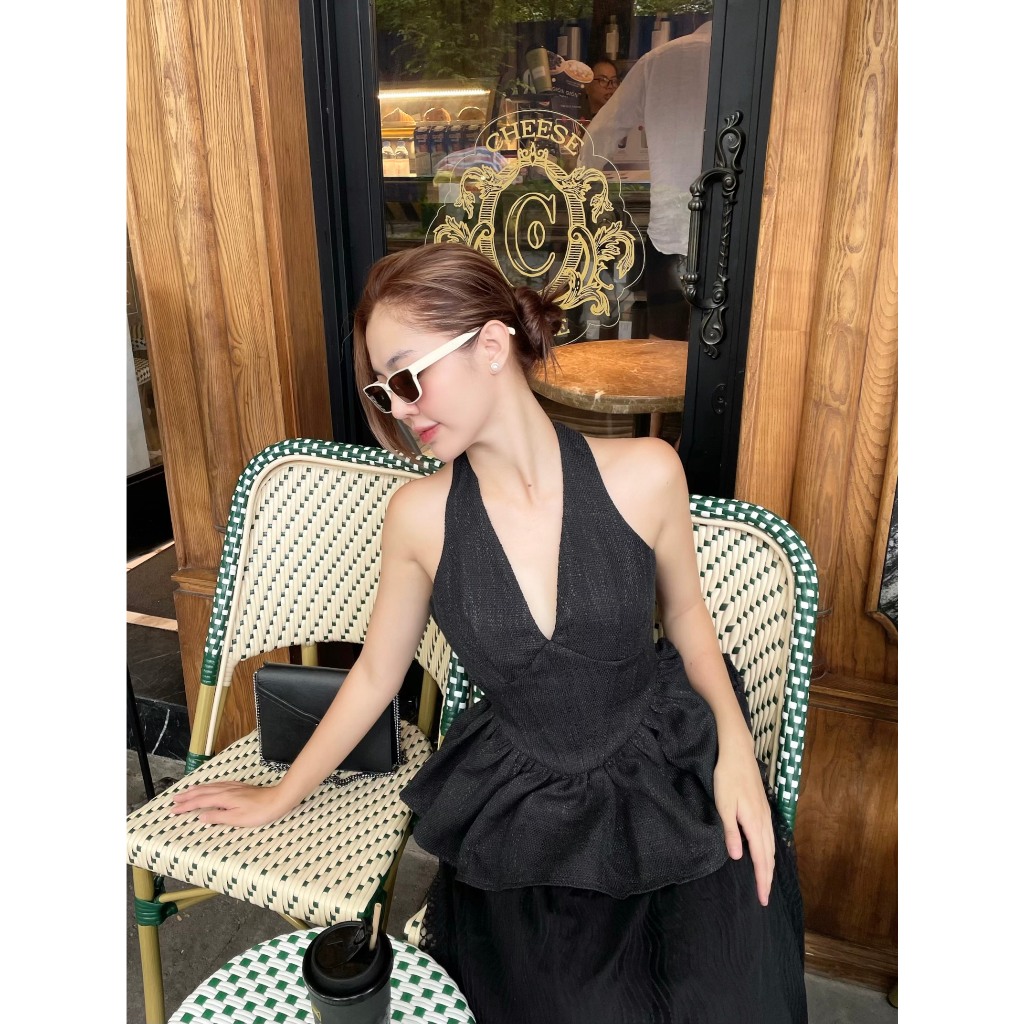 Jesmyn Shirt - Áo tweed cổ yếm - Orli Label
