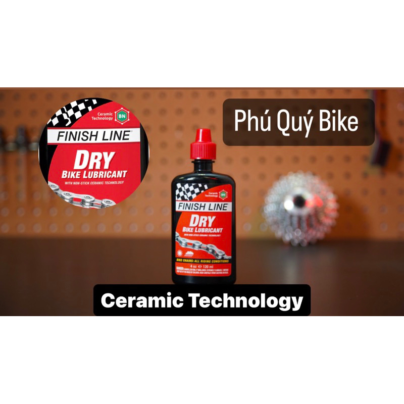 Dầu bôi trơn sên xe đạp Finish Line Ceramic Technology Dry Lube (120ml)