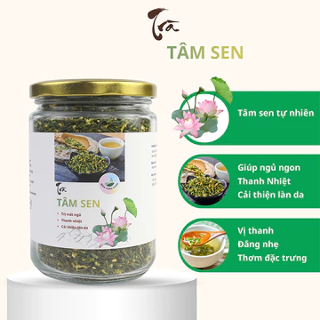Trà Tâm Sen (Tim Sen) NÔNG SẢN MÙA VÀNG Sấy Lạnh Loại Thượng Hạng Giúp Ngủ Ngon, Thanh Nhiệt