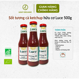 Sốt tương cà ketchup hữu cơ Luce 500g
