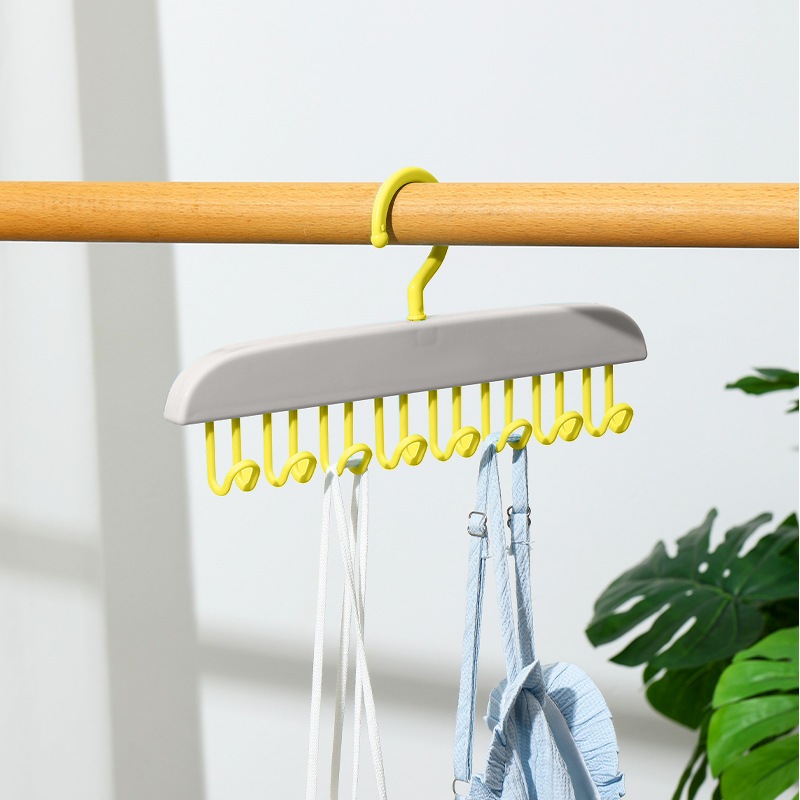 Móc Áo Treo Đồ Tiện Dụng LOẠI NHỰA (M80) Màu Pastel, Móc Treo Đồ Hoặc Dán Tường Treo Đồ Lót, Thắt Lưng, Cà Vạt, Áo Dây