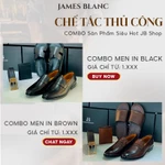 Giày tây nam Derby JB JAMES BLANC Do 15 - Da Bò nguyên miếng, thiết kế đục lỗ tinh tế, mũi giày cao — ảnh 8