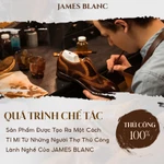 Giày tây nam Derby JB JAMES BLANC Do 15 - Da Bò nguyên miếng, thiết kế đục lỗ tinh tế, mũi giày cao — ảnh 5