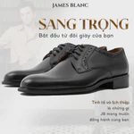 Giày tây nam Derby JB JAMES BLANC Do 15 - Da Bò nguyên miếng, thiết kế đục lỗ tinh tế, mũi giày cao — ảnh 3