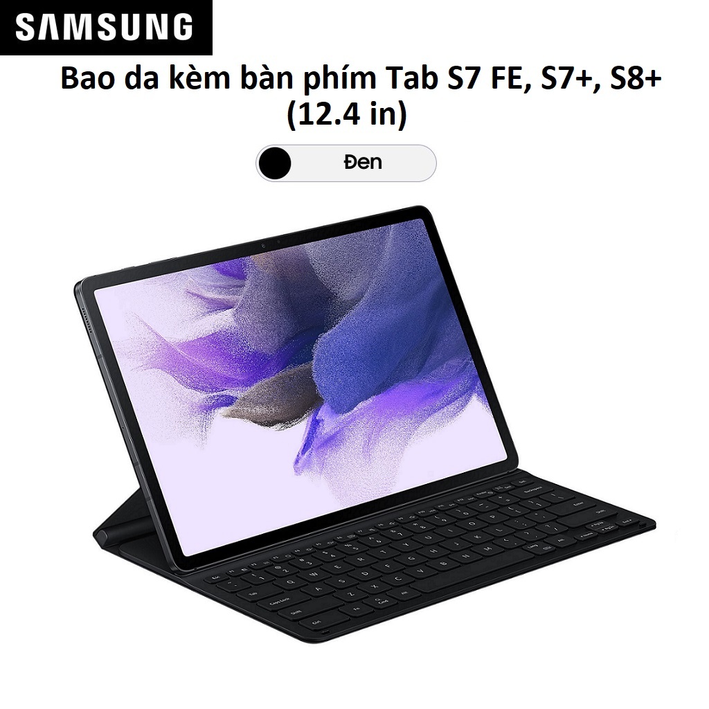 Bao Da kèm bàn phím Samsung Galaxy Tab S8 Plus in) Book