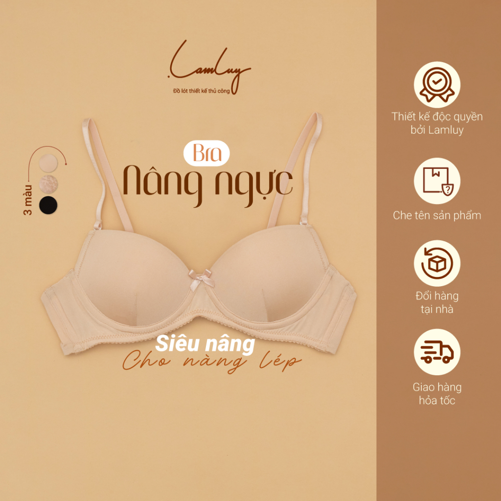 Áo ngực không gọng nâng ngực tốt dành cho nàng ngực lép Lamluy