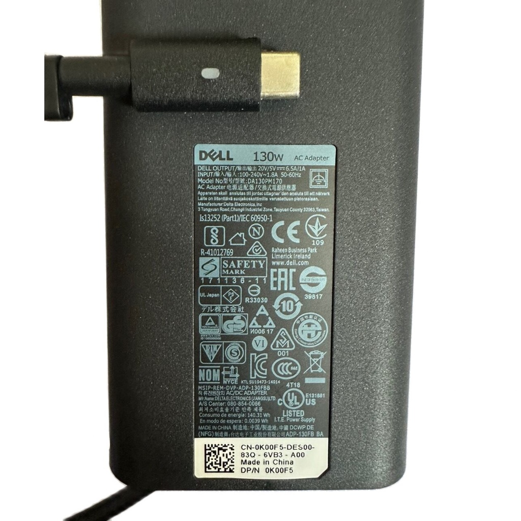 Type-C Charging Jack FOR DELL XPS 15 9575 P73F001 2-in-1/15 9500 9510