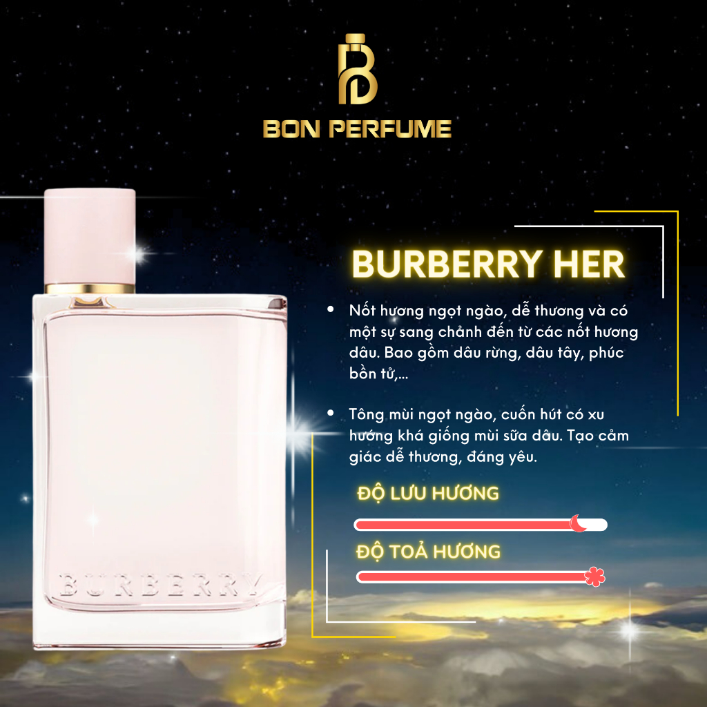 Nước hoa Bur.berry Her EDP 10ml | BON PERFUME | Shopee Việt Nam