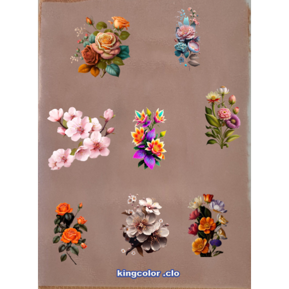 HÌNH ỦI NHIỆT HÌNH HOA ỦI QUẦN ÁO/FLOWER  ỦI TRỰC TIẾP lên áo TẠI NHÀ BẰNG BÀN ỦI RẤT ĐẸP-RẤT DÍNH CHẮC-GÍA KHUYẾN MÃI